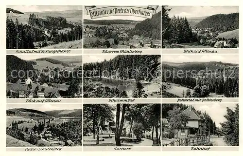 AK / Ansichtskarte Altenau_Harz Schultal Schwimmbad Polstertal Polsterberg Kurpark Bahnhof Altenau Harz