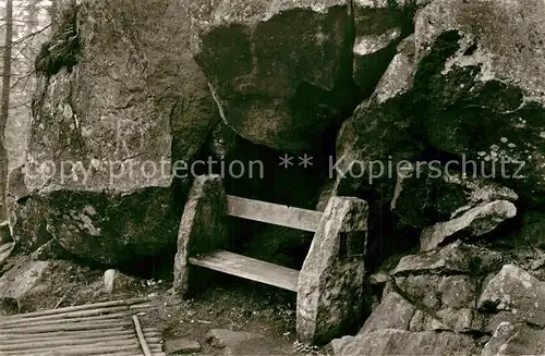 AK / Ansichtskarte Altenau_Harz Magdeburger Weg Steinerne Bank Altenau Harz