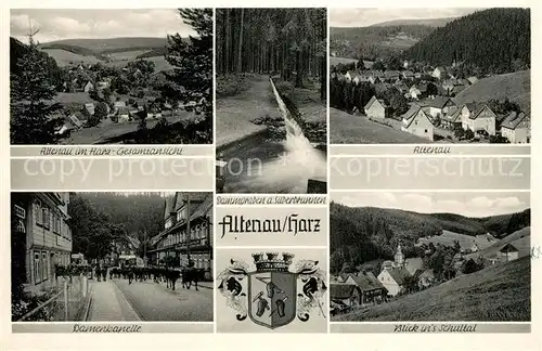AK / Ansichtskarte Altenau_Harz Damenkapelle Schultal Panorama Silberbrunnen Altenau Harz