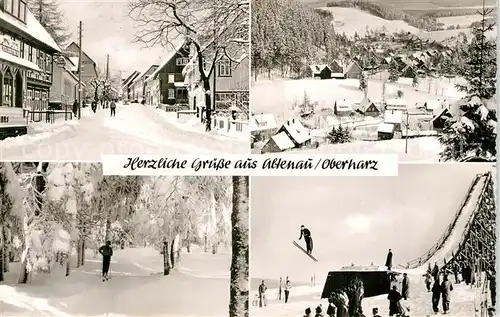 AK / Ansichtskarte Altenau_Harz Sprungschanze Winterlandschaften Altenau Harz