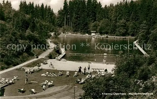 AK / Ansichtskarte Altenau_Harz Waldschwimmbad Altenau Harz