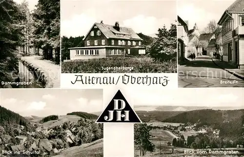AK / Ansichtskarte Altenau_Harz Dammgraben Jugendherberge  Altenau Harz