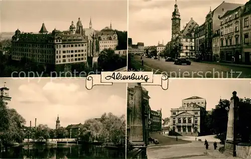 AK / Ansichtskarte Altenburg_Thueringen Marktplatz Kirche Panorama Altenburg Thueringen