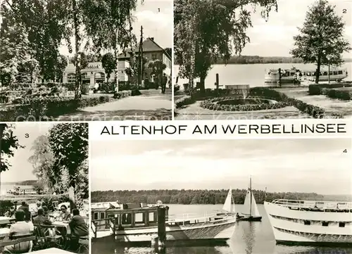 AK / Ansichtskarte Altenhof_Werbellinsee Restaurant Seeblick Anlegestelle Bootsliegeplatz Altenhof Werbellinsee