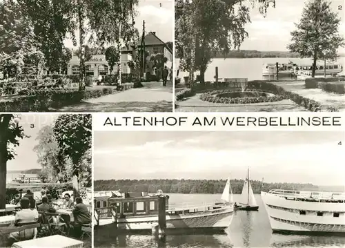 AK / Ansichtskarte Altenhof_Werbellinsee Restaurant Seeblick Anlegestelle Bootsliegeplatz Altenhof Werbellinsee