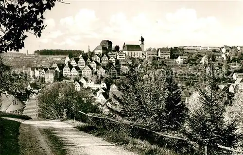 AK / Ansichtskarte Altensteig_Schwarzwald Blick auf Stadt mit Schulzentrum Altensteig_Schwarzwald