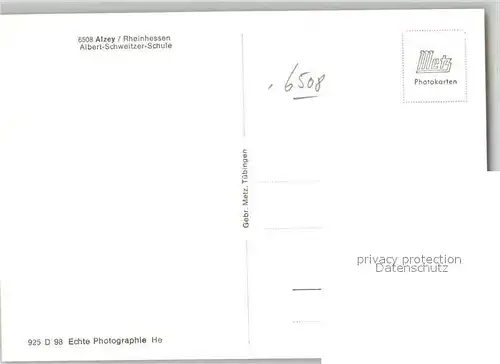 AK / Ansichtskarte Alzey Albert Schweitzer Schule Alzey