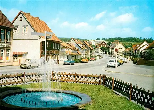 AK / Ansichtskarte Andreasberg_Harz_St Schuetzenstrasse Brunnen Andreasberg_Harz_St