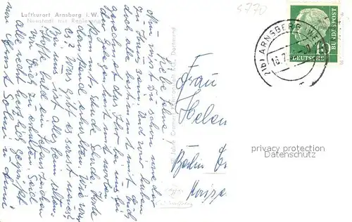 AK / Ansichtskarte Arnsberg_Westfalen Neustadt mit Regierung Arnsberg_Westfalen