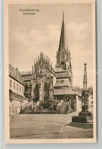 AK / Ansichtskarte Aschaffenburg_Main Stiftskirche Aschaffenburg Main