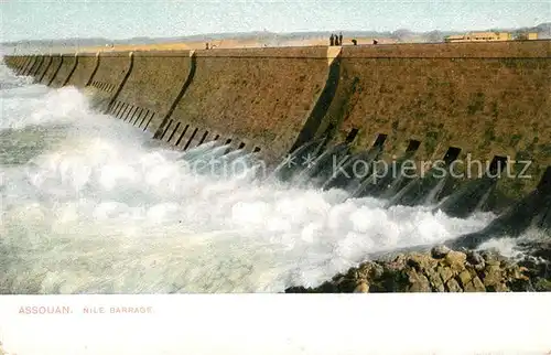 AK / Ansichtskarte Assouan Nile Barrage Assouan