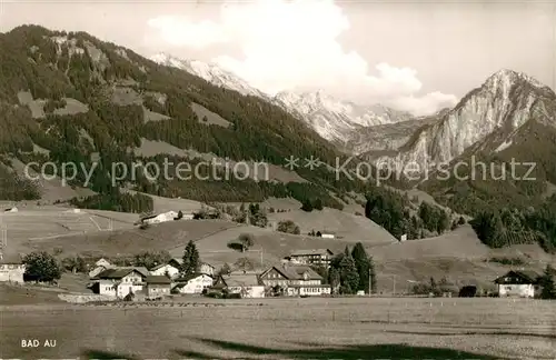 AK / Ansichtskarte Au_Fischen_Allgaeu mit Entschenkopf Nebelhorn und Rubihorn Au_Fischen_Allgaeu