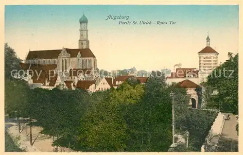 AK / Ansichtskarte Augsburg Sankt Ulrich Rotes Tor Augsburg