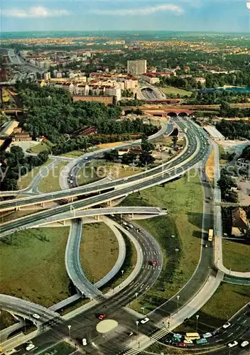 AK / Ansichtskarte Autobahn Berlin Stadtautobahnverteiler Avus Fliegeraufnahme 