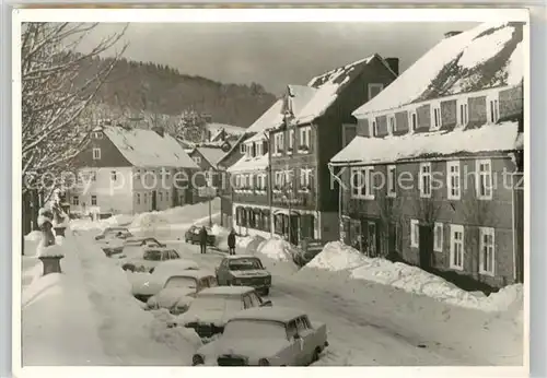 AK / Ansichtskarte Bad_Berleburg Hauptstrasse im Winter Bad_Berleburg