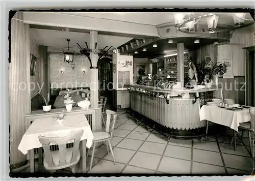 AK / Ansichtskarte Bad_Berleburg Hotel Restaurant Bochumer Hof Gastraum Theke Bad_Berleburg