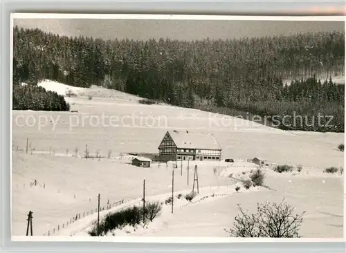 AK / Ansichtskarte Bad_Berleburg Gaestehaus Pension Winterlandschaft Bad_Berleburg