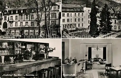 AK / Ansichtskarte Bad_Bertrich Hotel Quellenhof Empfangshalle Weinstube Bierstube Bad_Bertrich