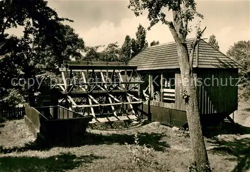 AK / Ansichtskarte Bad_Dueben Letzte deutsche Schiffsmuehle Burggarten Bad_Dueben