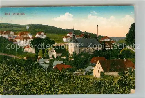 AK / Ansichtskarte Bad_Gottleuba Berggiesshuebel Teilansicht mit Kirche Bad