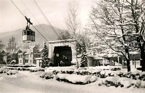 AK / Ansichtskarte Bad_Harzburg Schwebebahn mit Talstation Bad_Harzburg