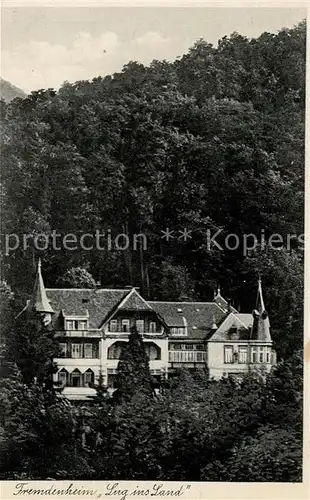 AK / Ansichtskarte Bad_Harzburg Fremdenheim Lug ins Land Bad_Harzburg