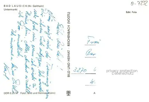 AK / Ansichtskarte Bad_Lausick Untermarkt Bad_Lausick