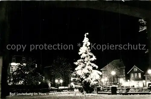 AK / Ansichtskarte Bad_Lauterberg Weihnachten auf dem Postplatz Bad_Lauterberg