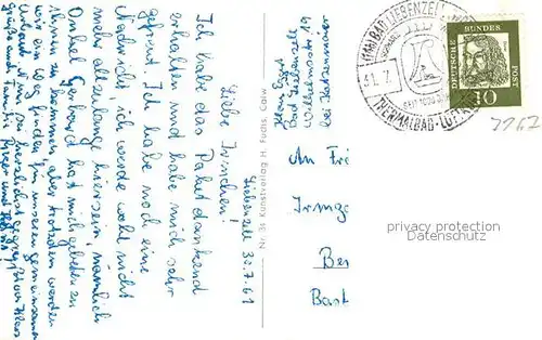 AK / Ansichtskarte Bad_Liebenzell Partie am See Blick zur Kirche Bad_Liebenzell