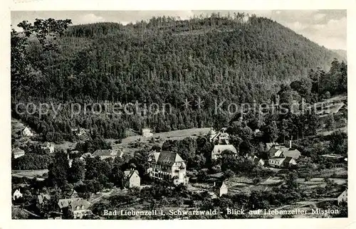 AK / Ansichtskarte Bad_Liebenzell Panorama Blick auf Liebenzeller Mission Schwarzwald Bad_Liebenzell