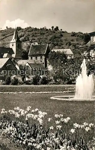 AK / Ansichtskarte Bad_Orb Blick zur Stadtkirche mit Molkenberg Bad_Orb