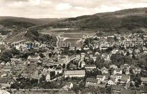 AK / Ansichtskarte Bad_Orb Stadtpanorama mit Blick zum Spessartsanatorium Bad_Orb