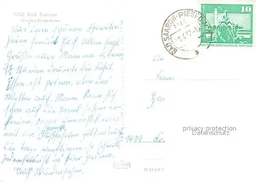 AK / Ansichtskarte Bad_Saarow Caritas Kinderheim Bad_Saarow