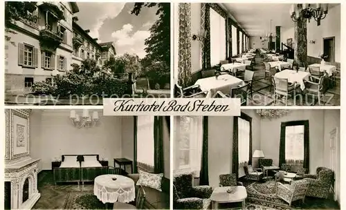 AK / Ansichtskarte Bad_Steben Speisesaal Gaestezimmer Aufenthaltsraum Bad_Steben