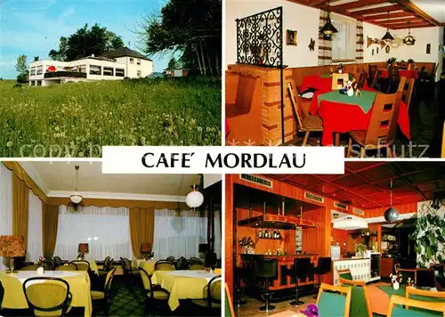 AK / Ansichtskarte Bad_Steben Cafe Mordlau Gastraeume Bar Bad_Steben