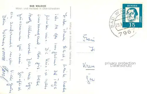 AK / Ansichtskarte Bad_Waldsee Panorama Bad_Waldsee