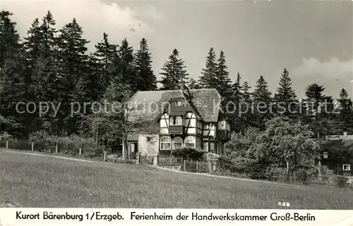 AK / Ansichtskarte Baerenburg_Sachsen Ferienheim der Handwerkskammer Gross Berlin Baerenburg Sachsen