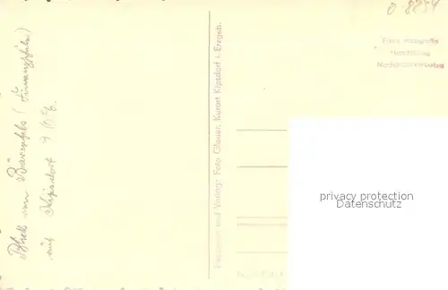 AK / Ansichtskarte Baerenfels_Erzgebirge Panorama Blick auf Kipsdorf Handabzug Baerenfels Erzgebirge