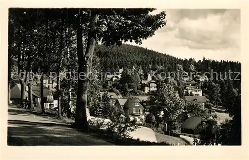 AK / Ansichtskarte Baerenfels_Erzgebirge Teilansicht Kurort mit Spitzberg Baerenfels Erzgebirge