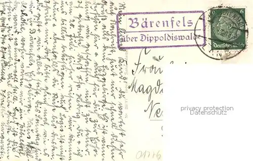 AK / Ansichtskarte Baerenfels_Erzgebirge  Baerenfels Erzgebirge