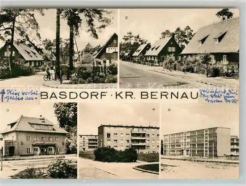 AK / Ansichtskarte Basdorf_Berlin Goethestrasse Waldheimstrasse Hubertus Filmtheater Basdorf Berlin