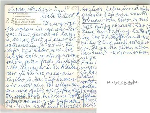 AK / Ansichtskarte Basdorf_Berlin Goethestrasse Waldheimstrasse Hubertus Filmtheater Basdorf Berlin