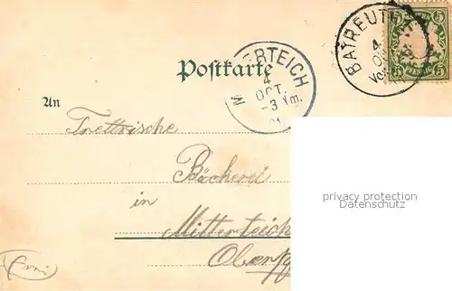 AK / Ansichtskarte Bayreuth Opernhaus Bayreuth