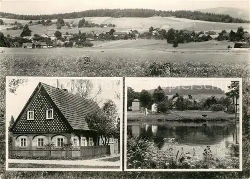 AK / Ansichtskarte Beiersdorf_Falkenberg Panorama Pension Teich Beiersdorf Falkenberg