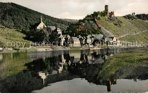 AK / Ansichtskarte Beilstein_Mosel Blick ueber die Mosel Burg Metternich Beilstein_Mosel