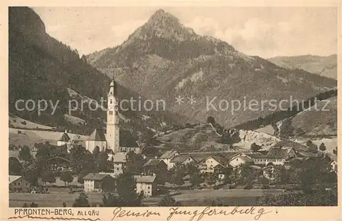 AK / Ansichtskarte Berg_Pfronten Panorama mit Kirche Berg Pfronten