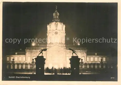 AK / Ansichtskarte Berlin Schloss Charlottenburg Abendstimmung Berlin
