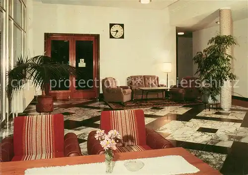 AK / Ansichtskarte Bernau_Berlin Waldfrieden REHA Sanatorium Kurhaus Foyer Bernau Berlin