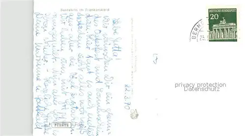 AK / Ansichtskarte Bernstein_Wald Winterpanorama Bernstein_Wald