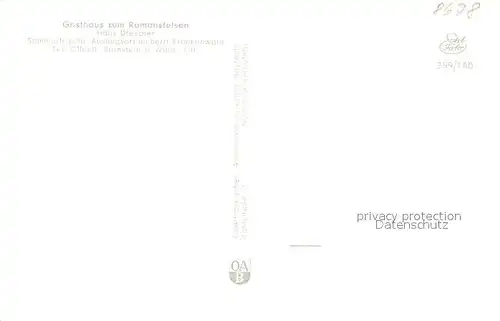 AK / Ansichtskarte Bernstein_Wald Panorama Strasse Gasthaus zum Romansfelsen Terrasse Bernstein_Wald